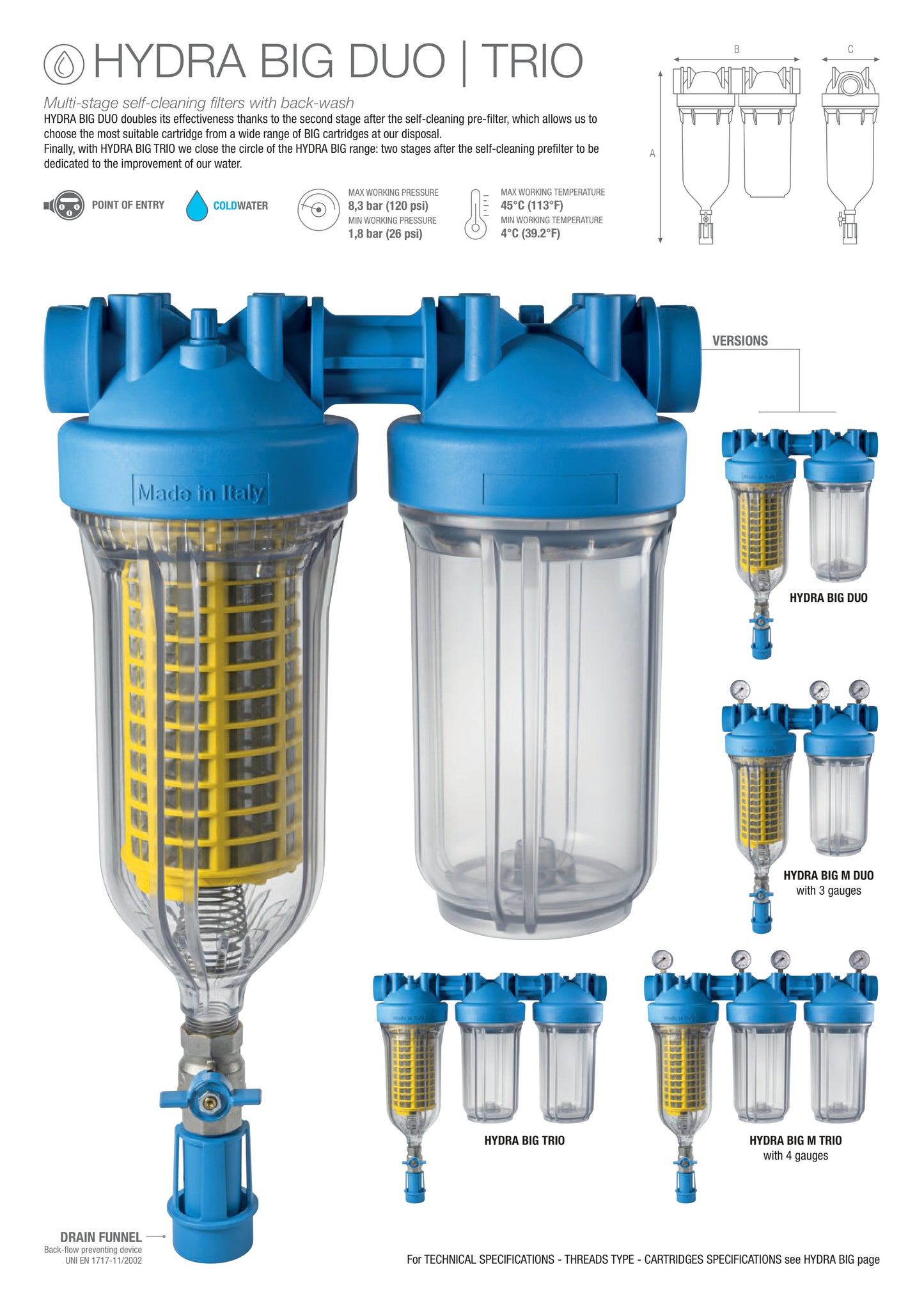 HYDRA BIG 20 TRIO 1" NPT