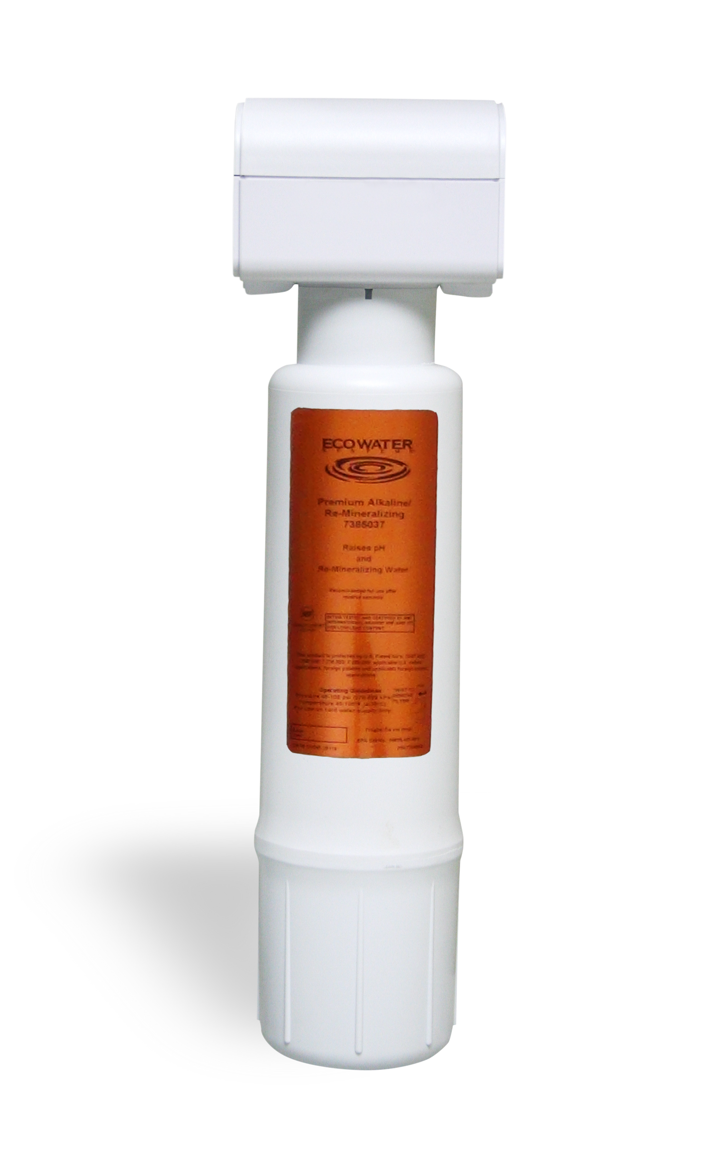 Alkaline filter to remineralize water after reverse osmosis and raise pH
