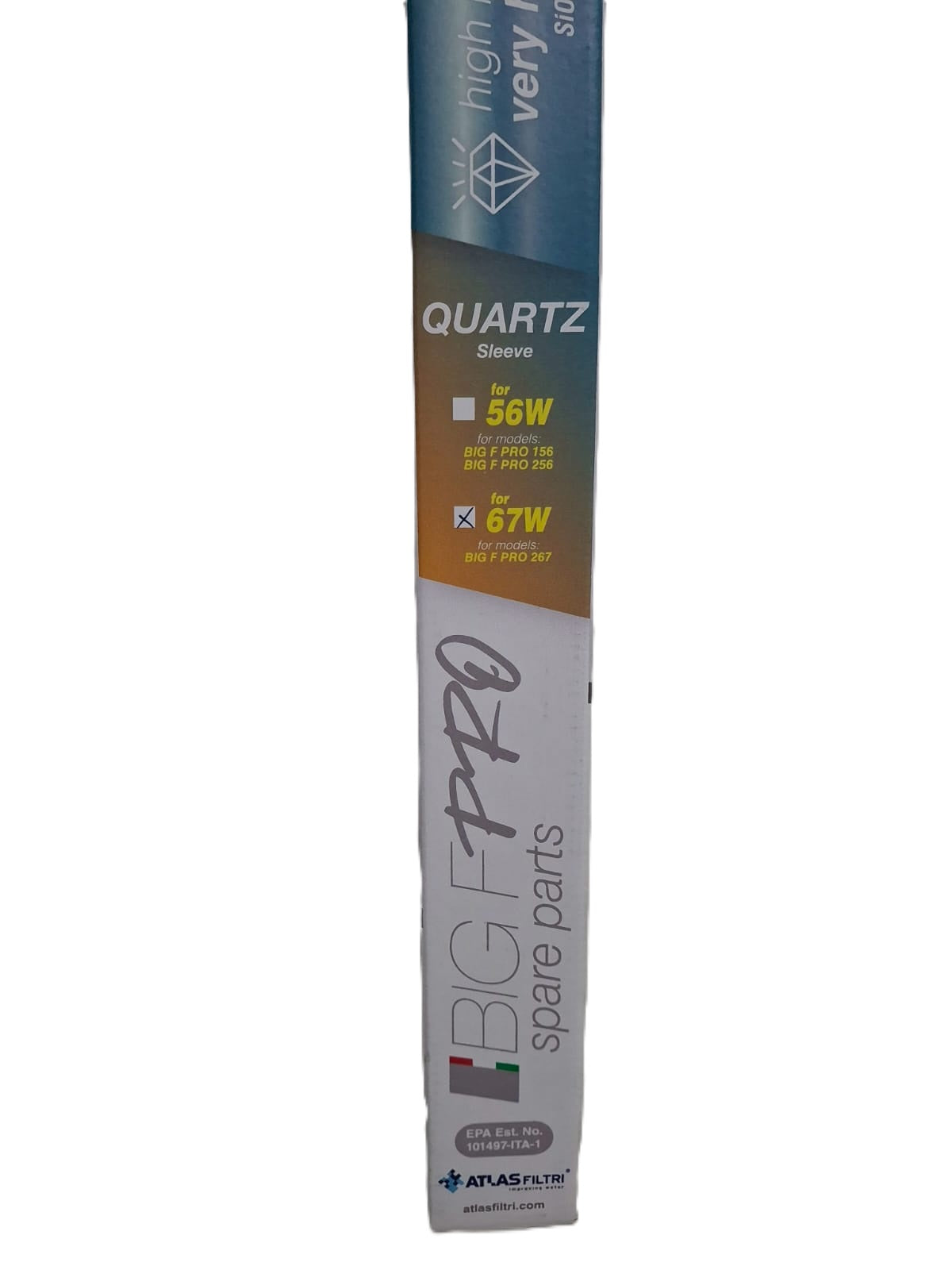 Replacement quartz for the Big F Pro 267 system