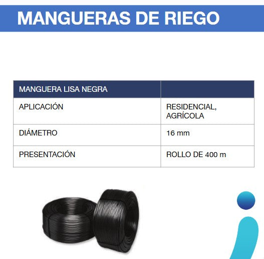 PE HOSE 16MM ROLL 400 M / 10737 - RGOM0020