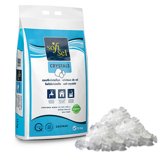 Sal para suavizadores - CRYSTALS, saco de 25 kg