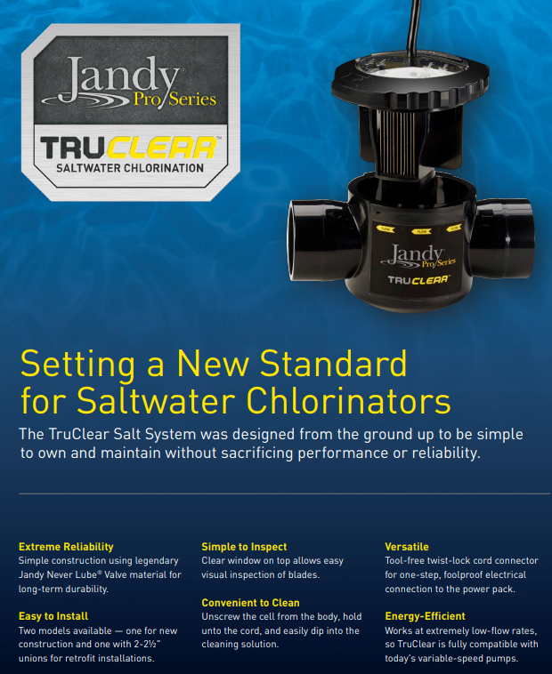 JANDY TruClear Salt Chlorinator