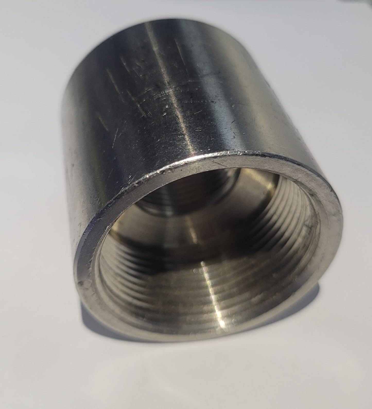 STAINLESS STEEL THREADED REDUCER 1½" X 1" SANITARY FITTINGS / MSS114