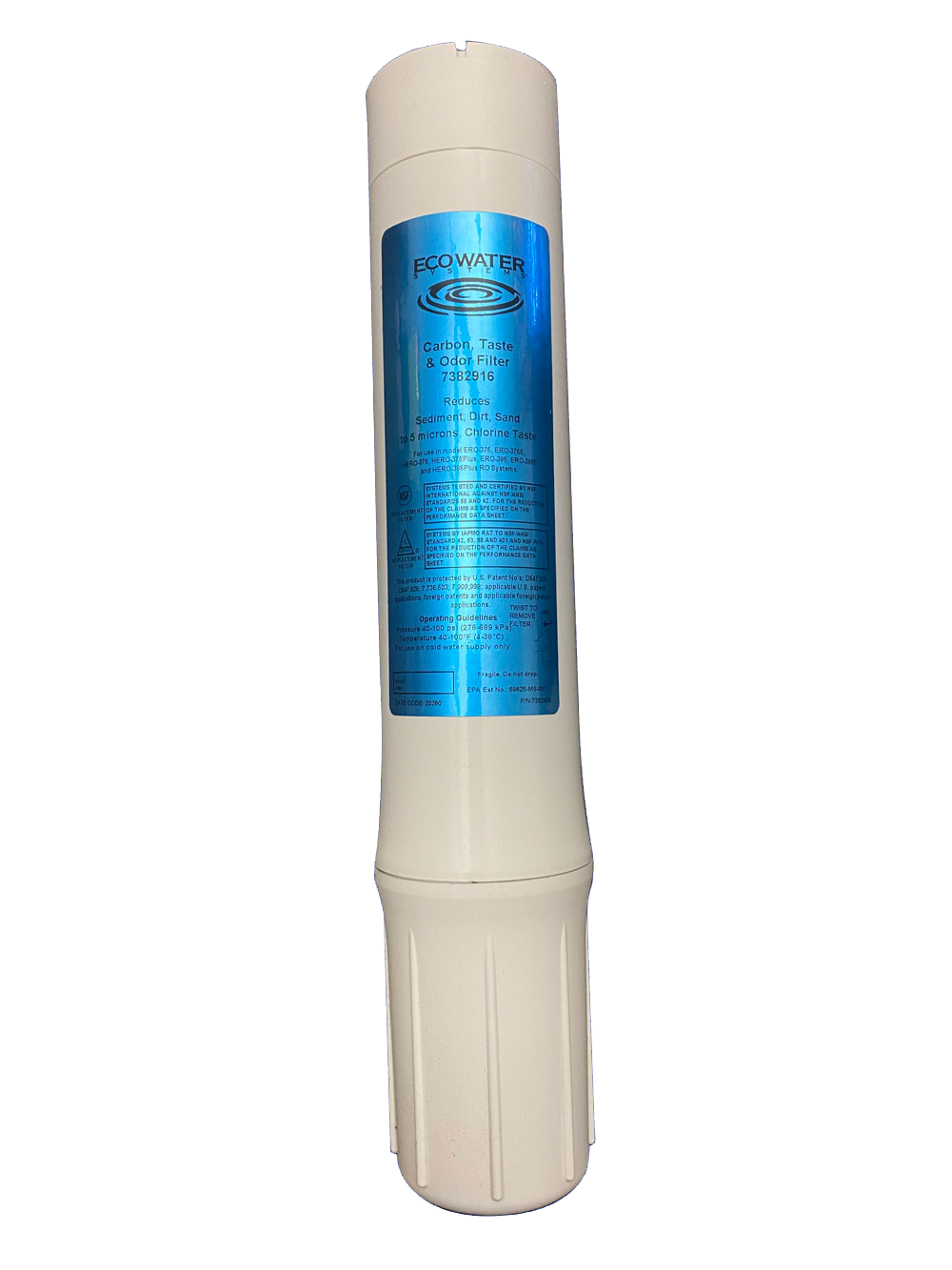 Replacement pre-filtration cartridge for RO system ERO 385