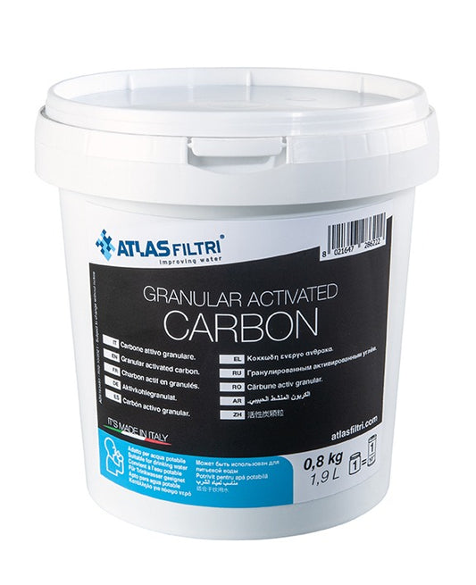 Activated carbon filler for 4.5"x10" and 4.5"x20" refillable cartridges
