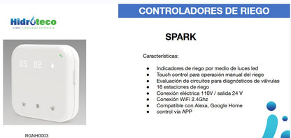 SPARK IRRIGATION CONTROLLER, 16 ZONES - RGNH0003