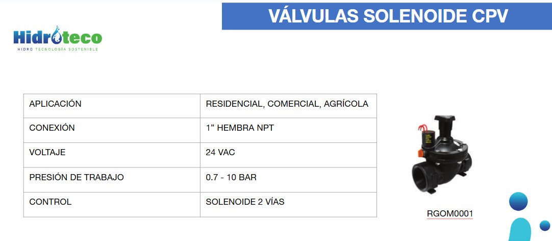 SOLENOID VALVE 1" - 210 24 AC / 56114