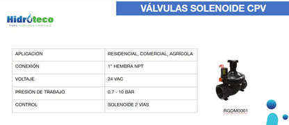 SOLENOID VALVE 1" - 210 24 AC / 56114