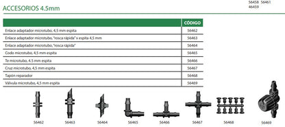 UNION FOR 4.5 MM MICROTUBE / 56462 - RGOM0007