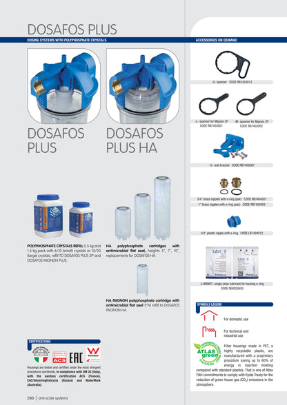 Casing with Polyphosphates 2.5"x10" with non-proportional dosage