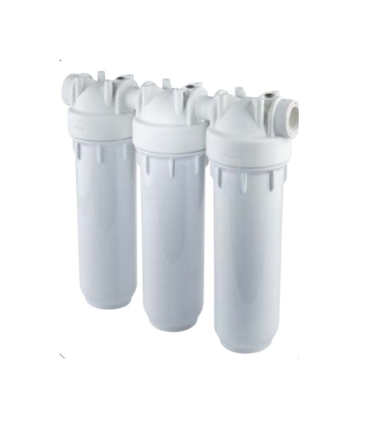 Blue Filter Housing - TRIO 2.5"x10", 3/4" NPT