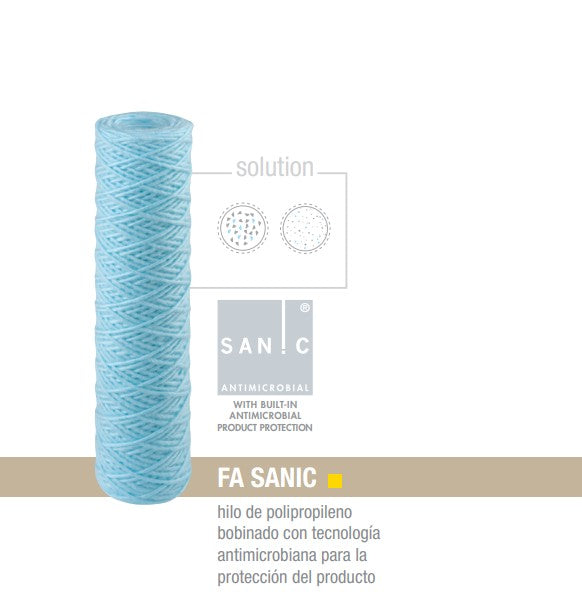 SANIC 10 micron 2.5"x10" Thread Cartridge (Antimicrobial)