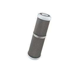 50 micron 316 stainless steel pleated cartridge 2.5"x10"