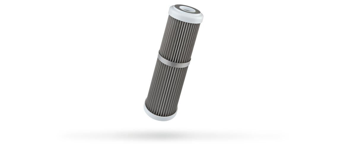 50 micron 316 stainless steel pleated cartridge 2.5"x10"