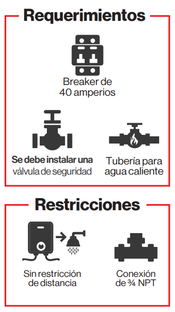 CALENTADOR ELÉCTRICO DE ACUMULACIÓN TRAVOMATIC 9 Kw / 240 V / 80 GAL