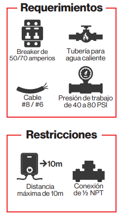 CALENTADOR DE PASO THERMO MAX ELECTRICO / 12-15 KW / 240V / 60Hz