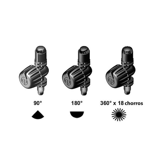 ADJUSTABLE MICRO DIFFUSER 360º X 18 JETS RADIO 0-3.5 M / 56422