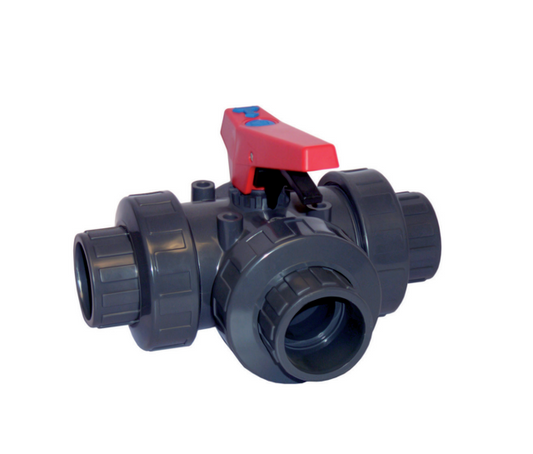 3-way ball valve, 1 1/2"