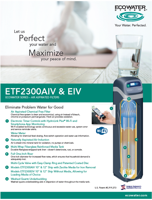 ECOWATER Sediment and Iron Filter - ETF2300AIV12