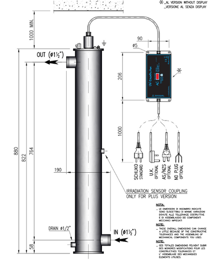 SITA 440 AL2 UV Lamp, 16 gpm