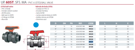 2 1/2" ball valve