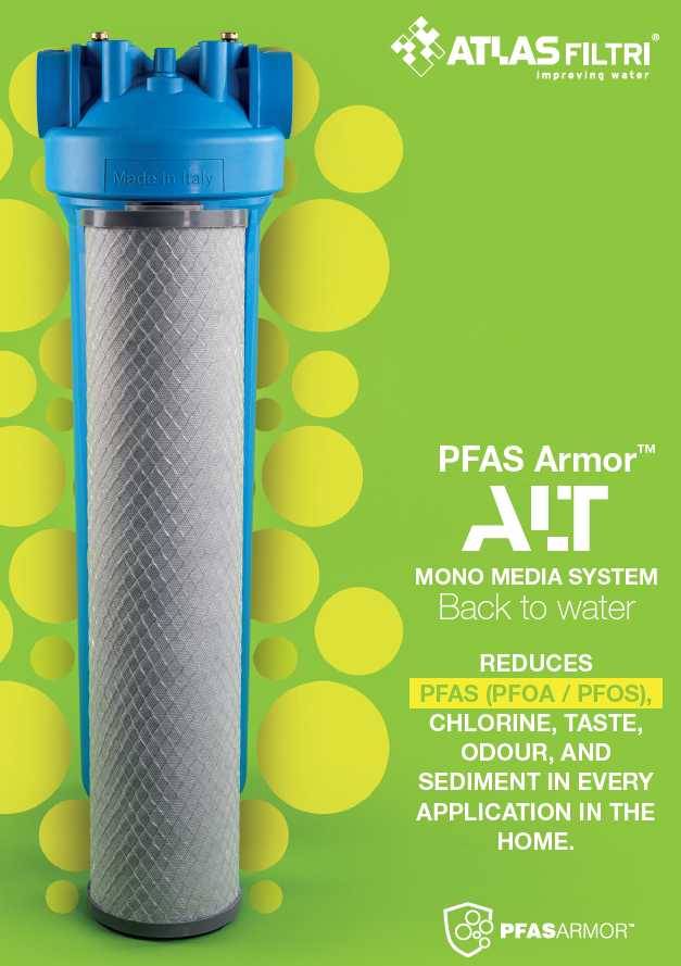 Cartucho para remover PFAS, cloro, olores, sabores y sedimentos - 4.5" x 20"