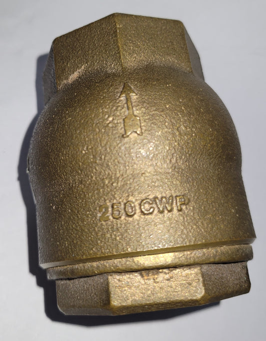 THREADED RING CHECK VALVE - NIBCO BRONZE - UL NSF 250 PSI 1 1/2" - MIOM0385