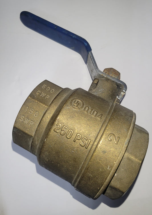 NINGBO UL NSF 250 1/2PSI 2" BRONZE BALL VALVE - MIOM0386