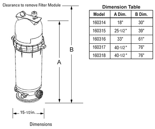 FILTRO DE CARTUCHO 100 ft Pentair Clean & Clear Plus