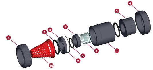 2" foot valve