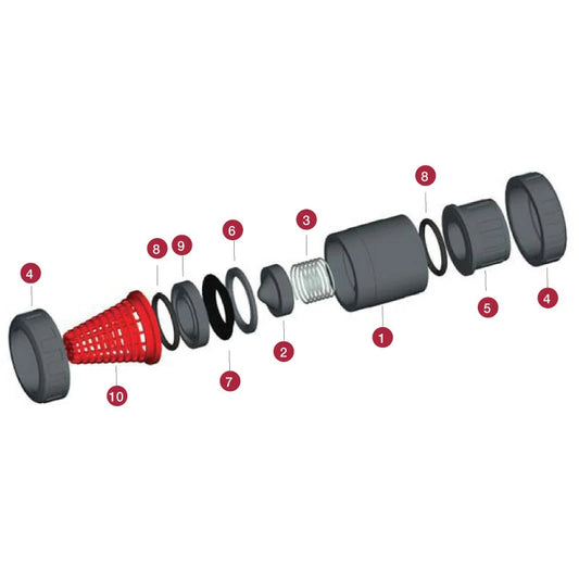 1 1/4" foot valve