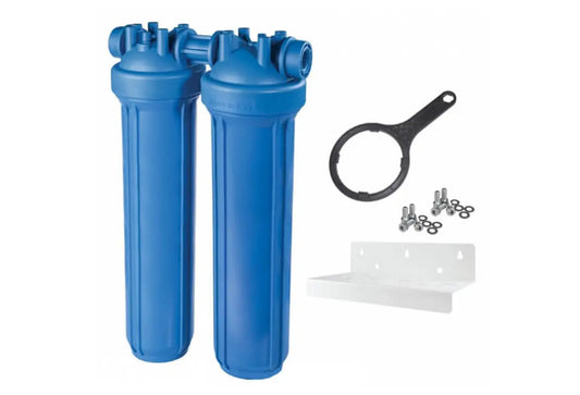 BIG 10 Blue Filter Housing - MONO 4.5"x10", 1" NPT