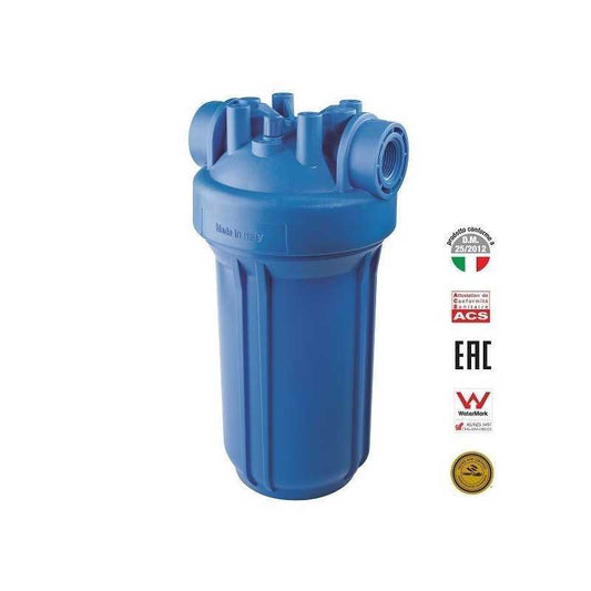 BIG 10 Blue Filter Housing - MONO 4.5"x10", 1" NPT